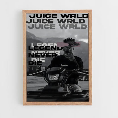 juice-wrld-6 cadre Bois clair
