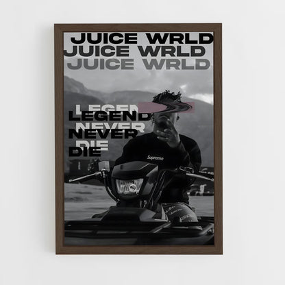 juice-wrld-6 cadre Bois foncé