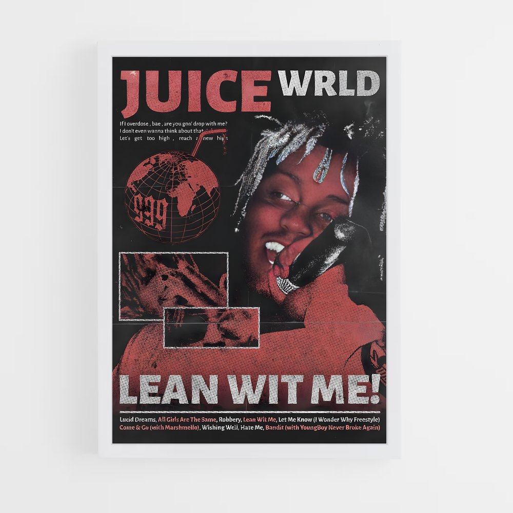 juice-wrld-7 cadre Blanc