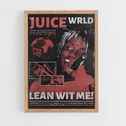 juice-wrld-7 cadre Bois clair
