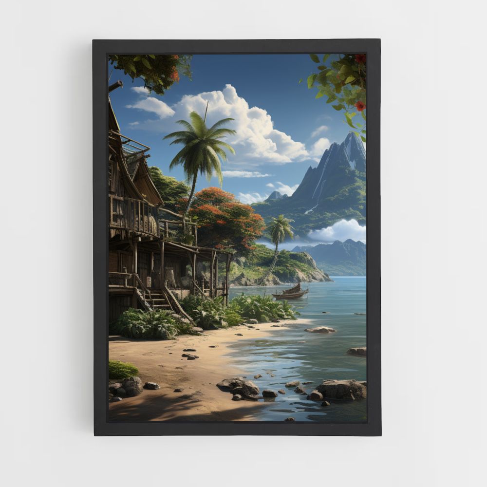 Tropical Beach Poster