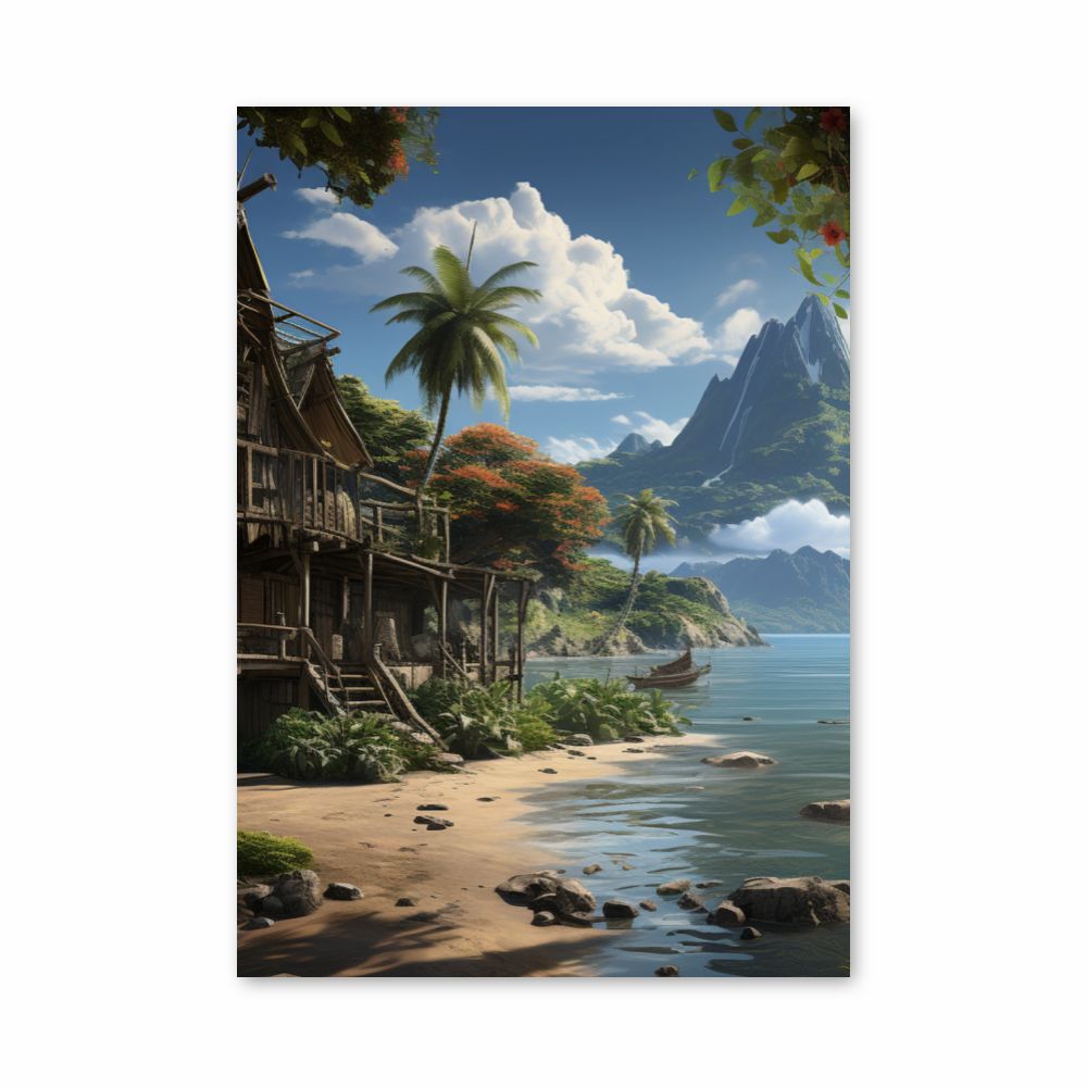 Tropical Beach Poster