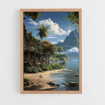 Tropical Beach Poster