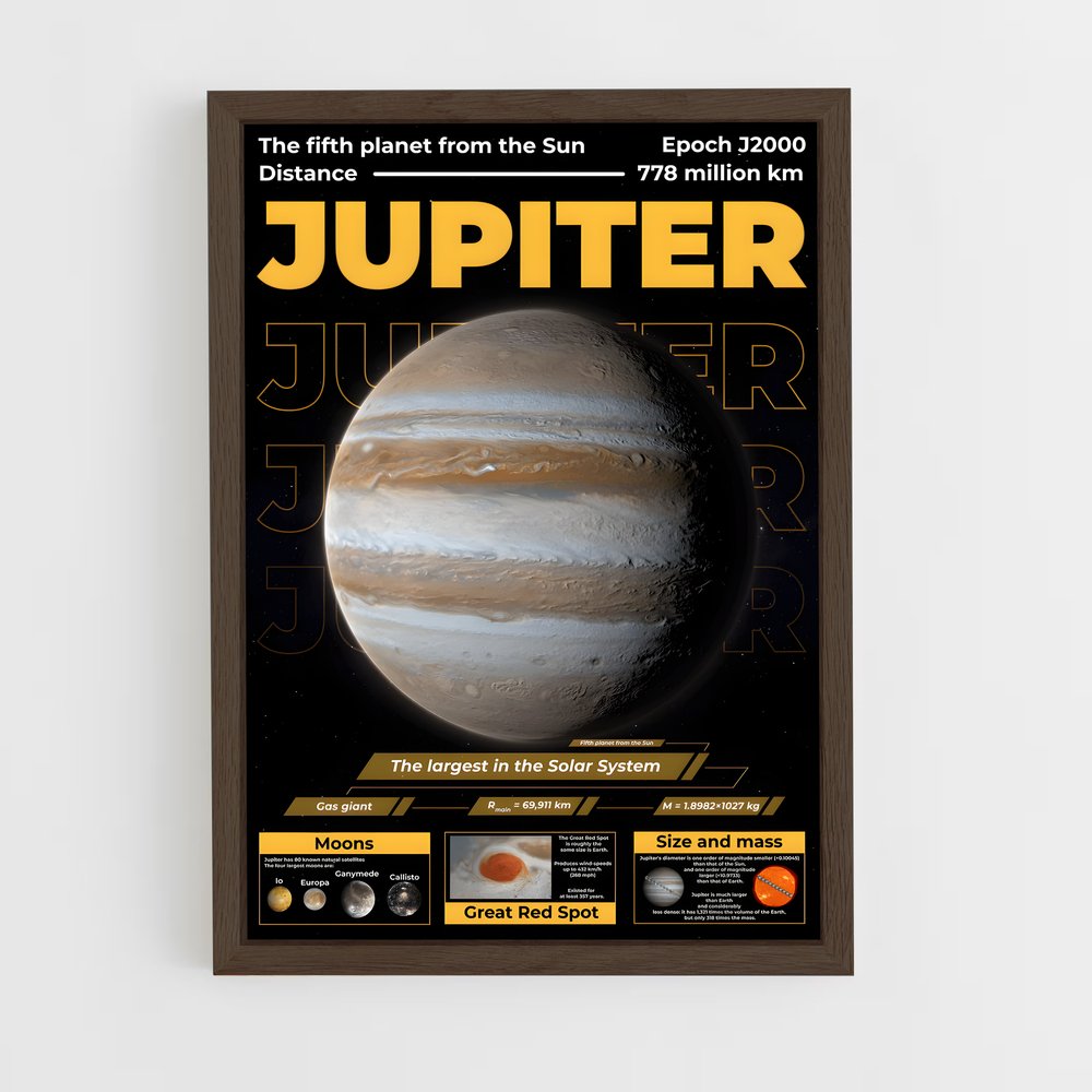jupiter-4 cadre Bois foncé