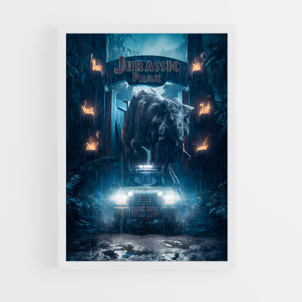 jurassic-park-1 cadre Blanc