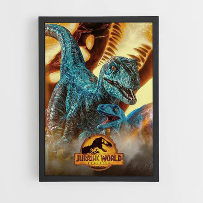 Raptor Blue Poster