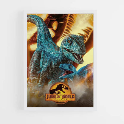 Raptor Blue Poster