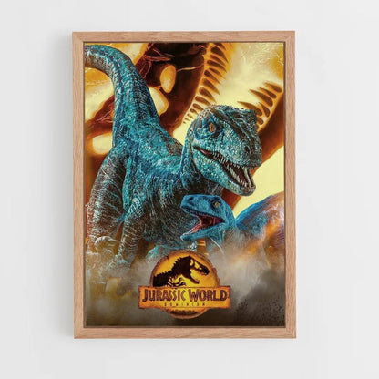 Raptor Blue Poster