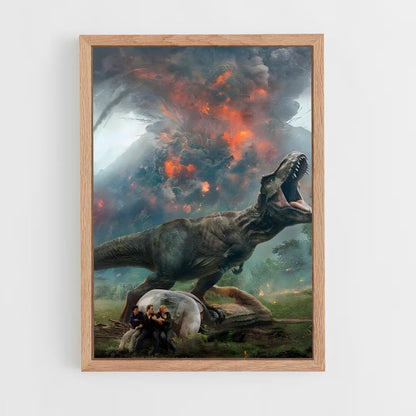 jurassic-park-5 cadre Bois clair