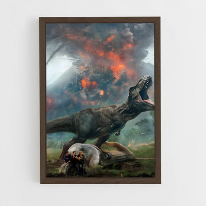 jurassic-park-5 cadre Bois foncé