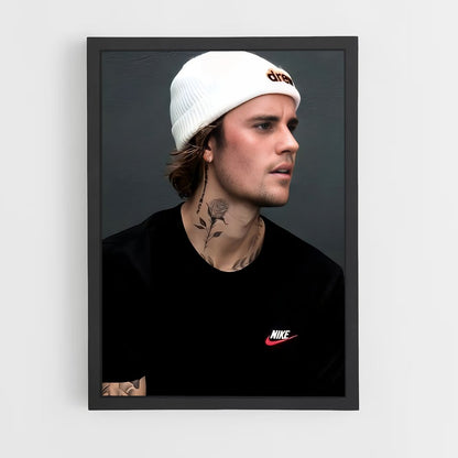 justin-bieber-4 cadre Noir