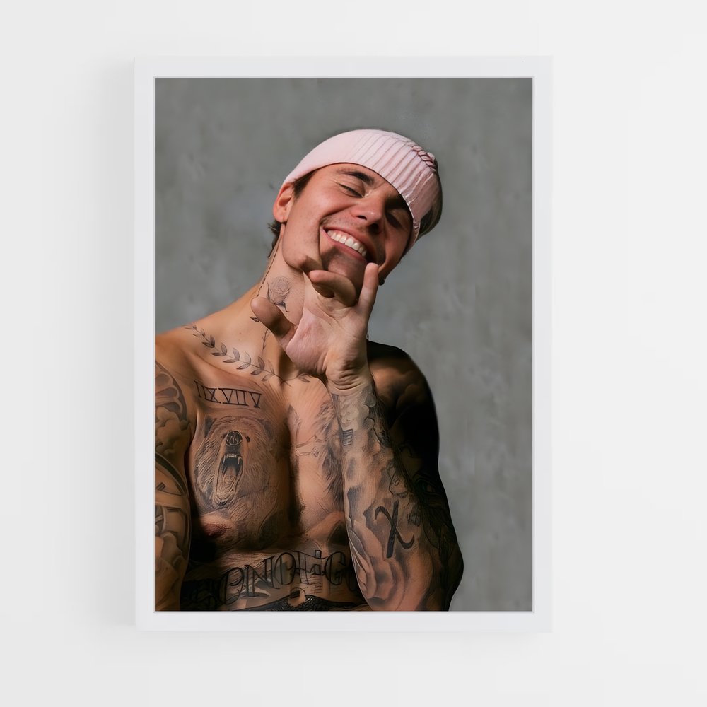 justin-bieber-7 cadre Blanc