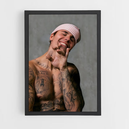 justin-bieber-7 cadre Noir