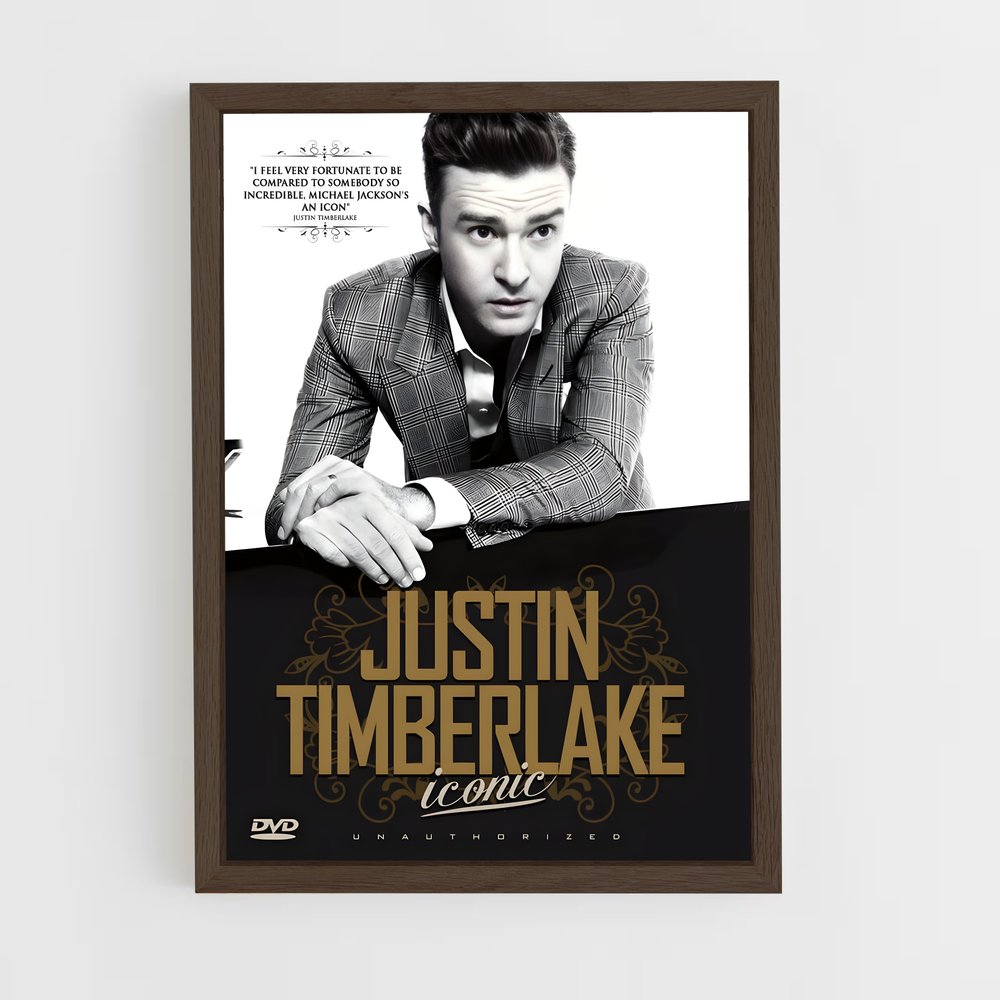 justin-timberlake-2 cadre Bois foncé