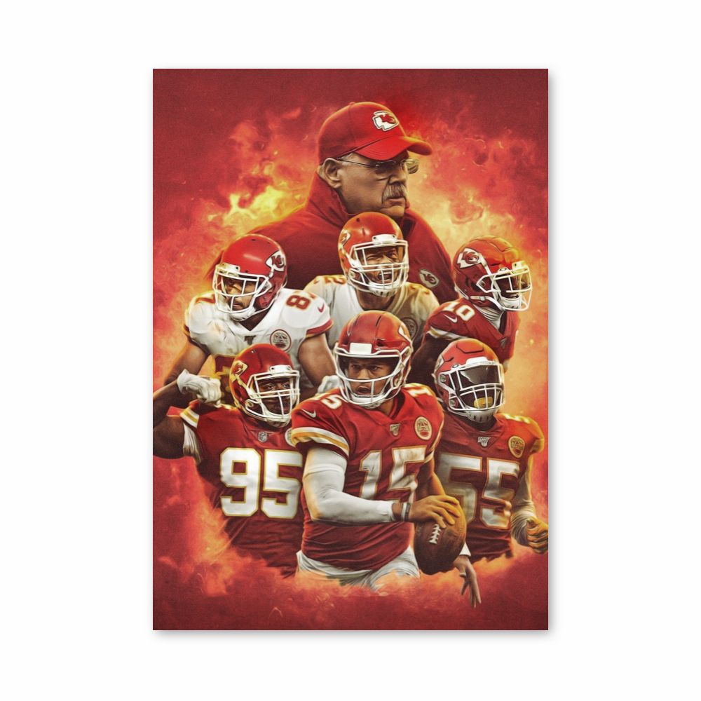 Poster van het Kansas City Chiefs-team