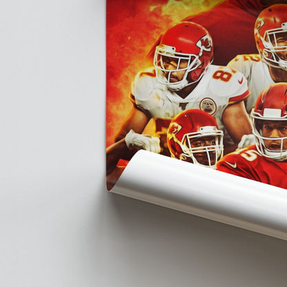 Poster van het Kansas City Chiefs-team