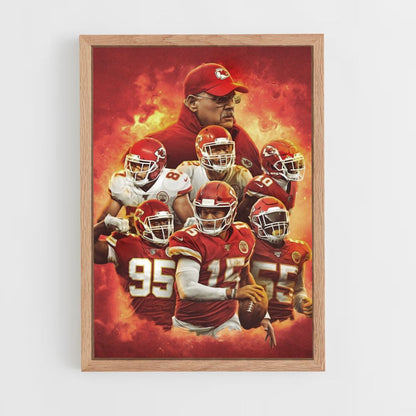 Poster van het Kansas City Chiefs-team