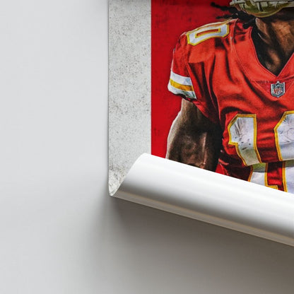 Poster Kansas City Chiefs Red