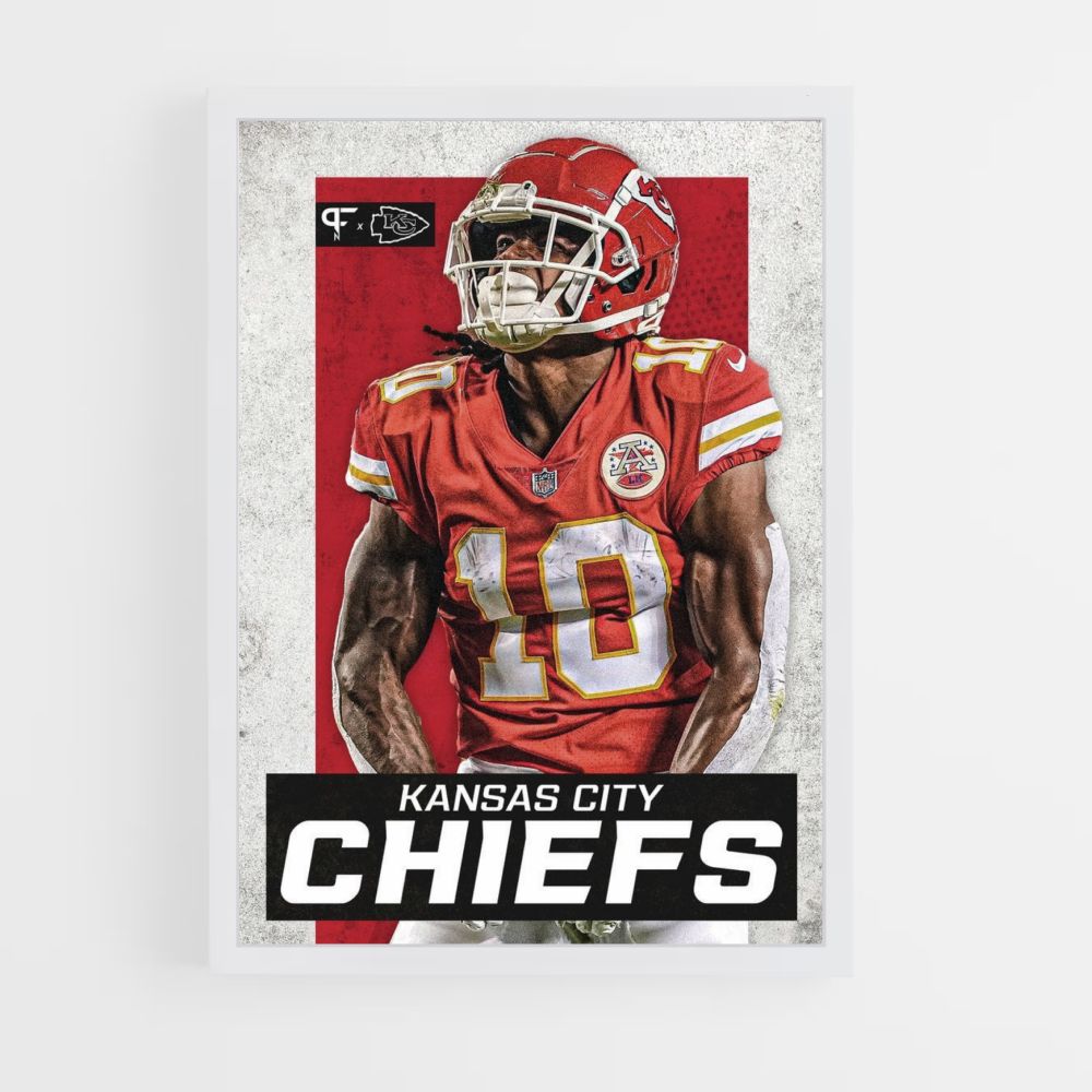 Poster Kansas City Chiefs Red