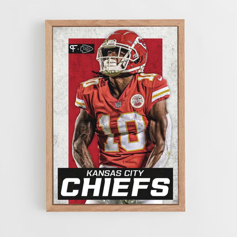 Poster Kansas City Chiefs Red