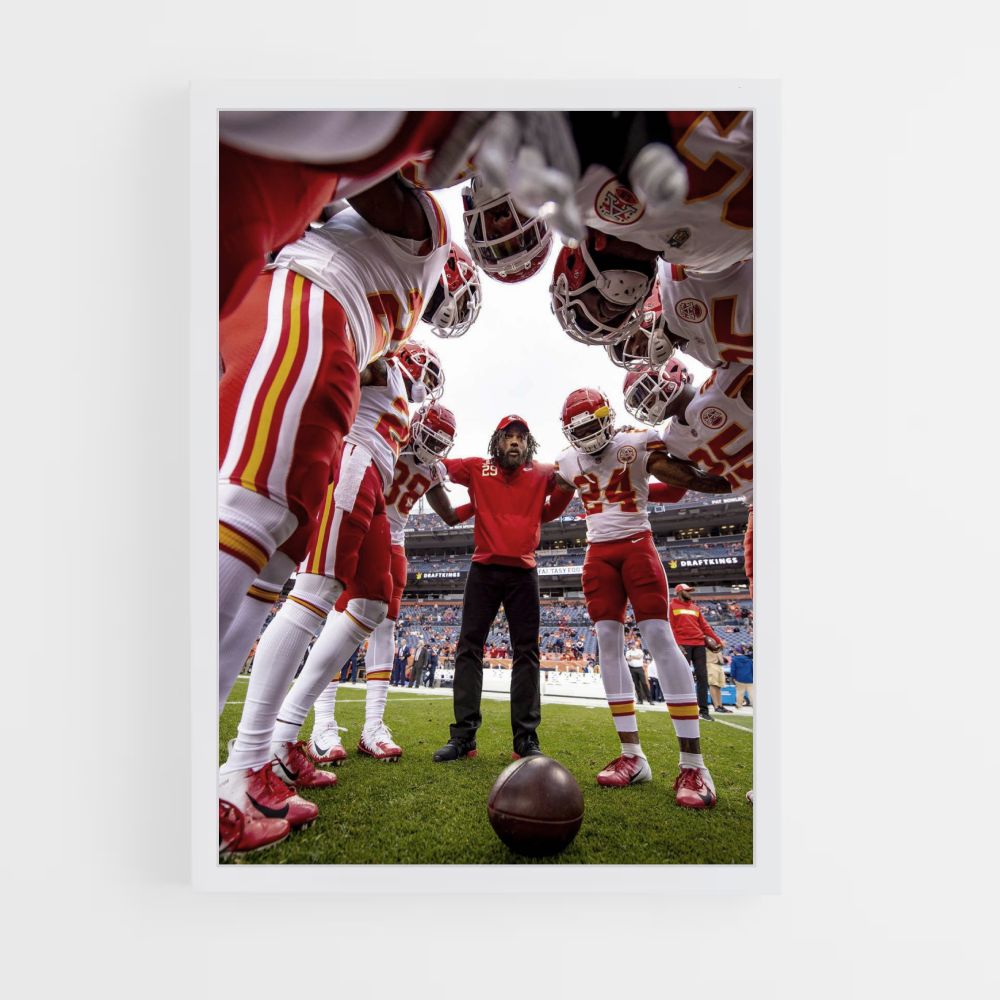 Poster Amerikaanse voetbal KC Chiefs