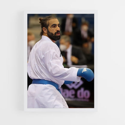 karate-4 cadre Blanc