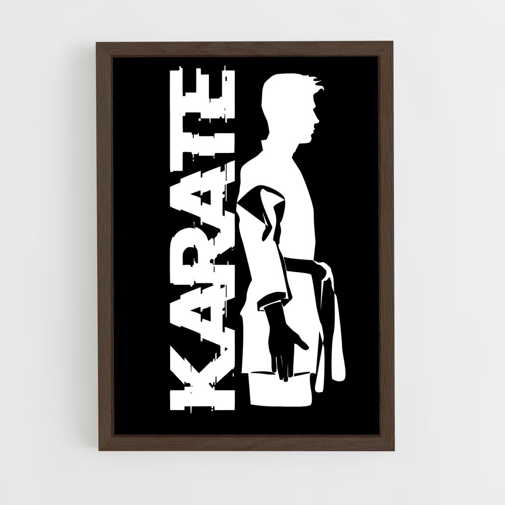 karate-5 cadre Bois foncé
