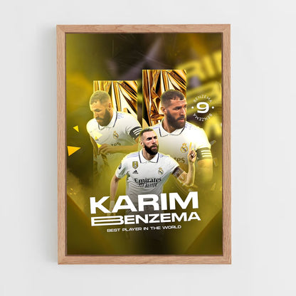 karim-benzema-1 cadre Bois clair