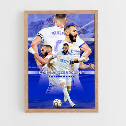 karim-benzema-4 cadre Bois clair