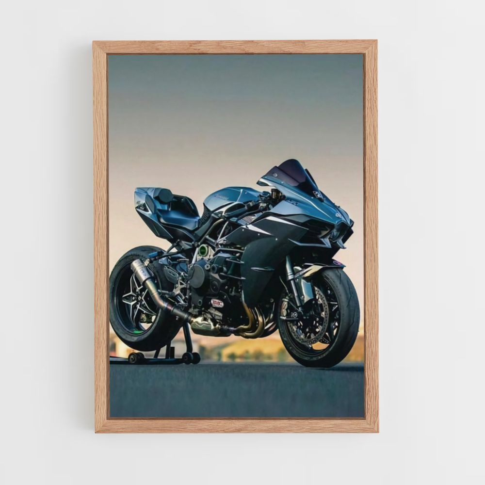 Kawasaki Motorcycle Poster