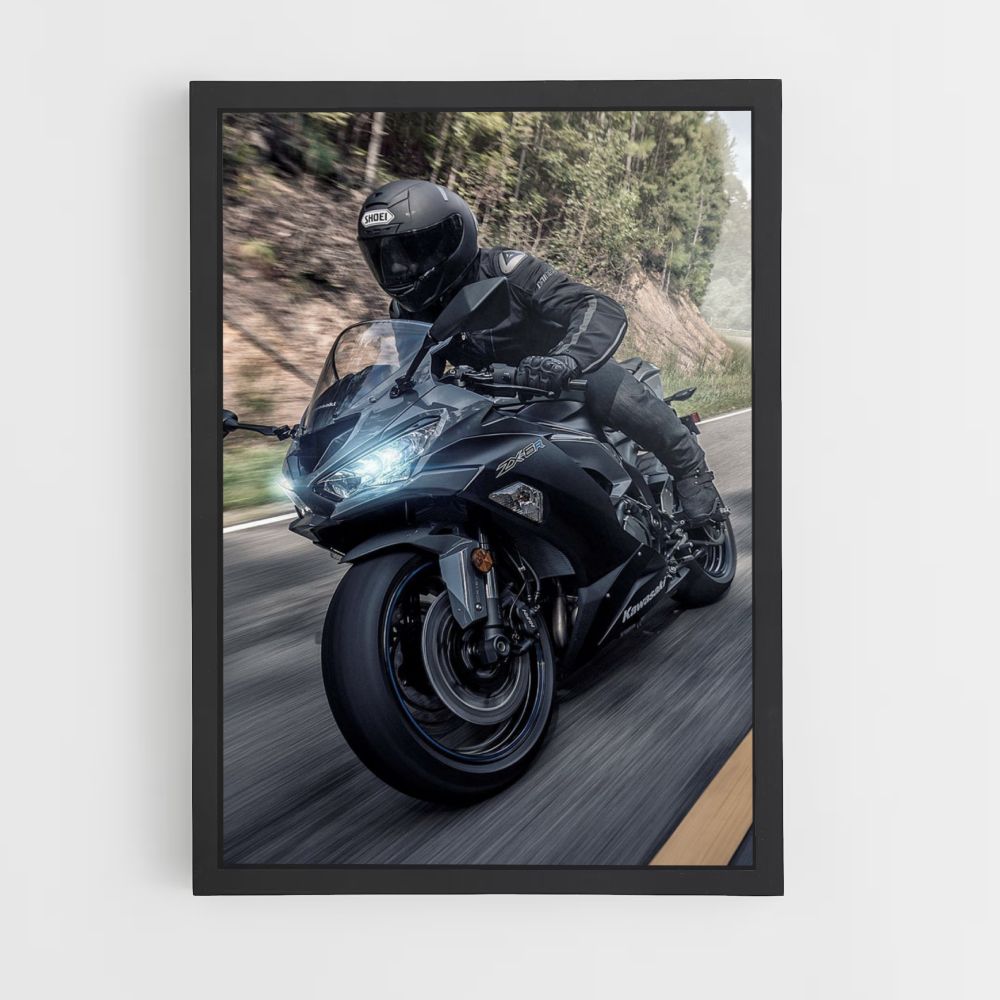 Kawasaki Race Poster