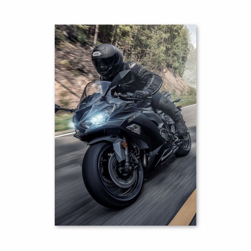 Kawasaki Race Poster