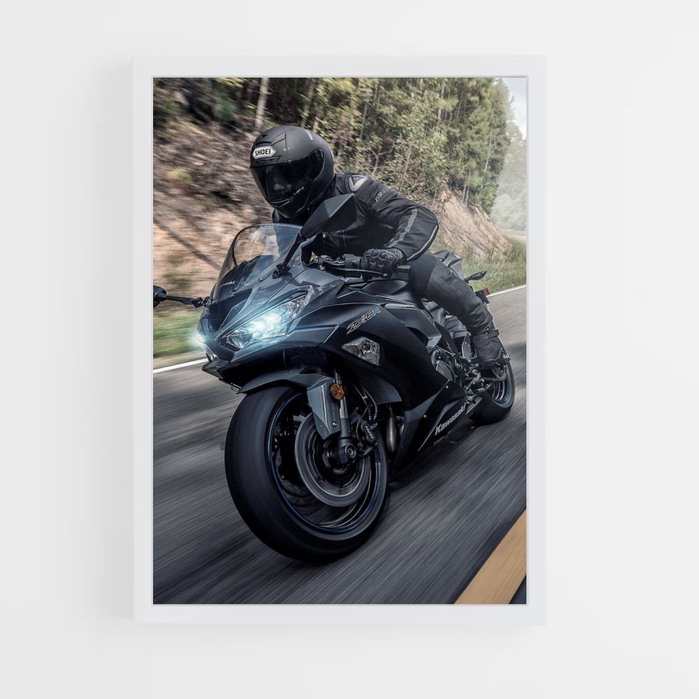 Kawasaki Race Poster