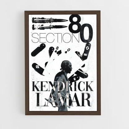 kendrick-lamar-10 cadre Bois foncé
