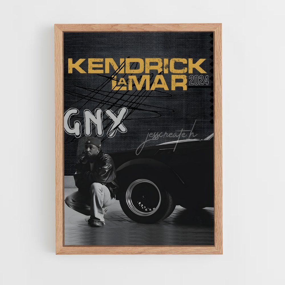 kendrick-lamar-11 cadre Bois clair