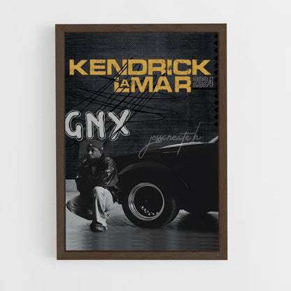 kendrick-lamar-11 cadre Bois foncé