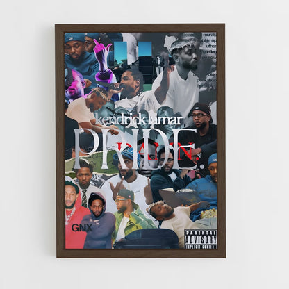 kendrick-lamar-15 cadre Bois foncé