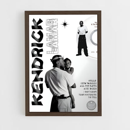kendrick-lamar-17 cadre Bois foncé