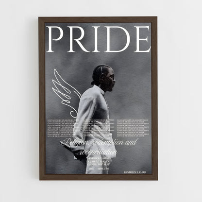 kendrick-lamar-7 cadre Bois foncé