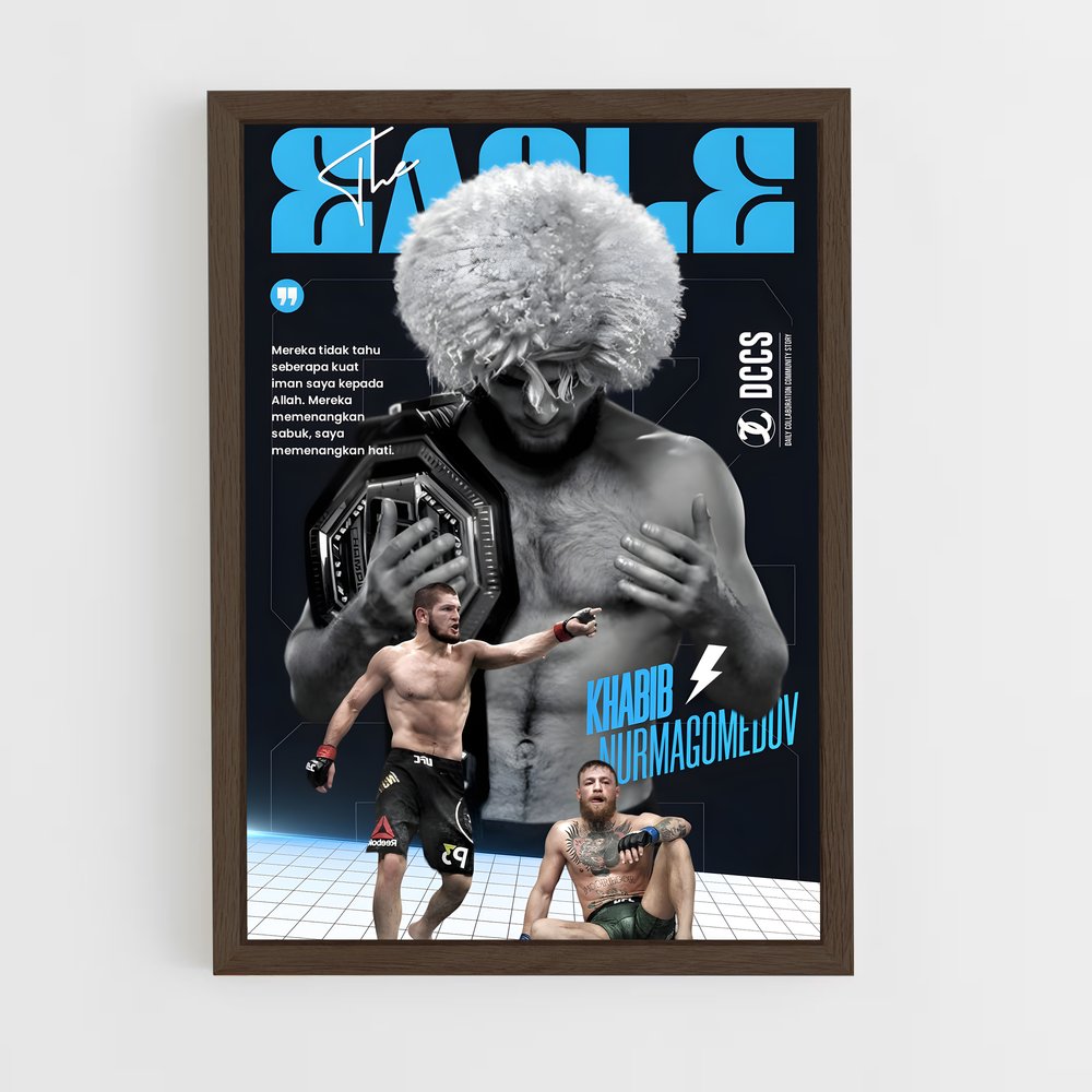 khabib-2 cadre Bois foncé