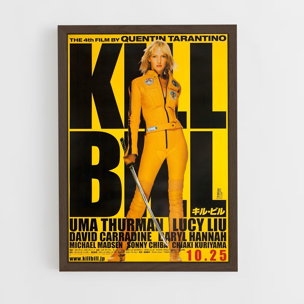 kill-bill-1 cadre Bois foncé