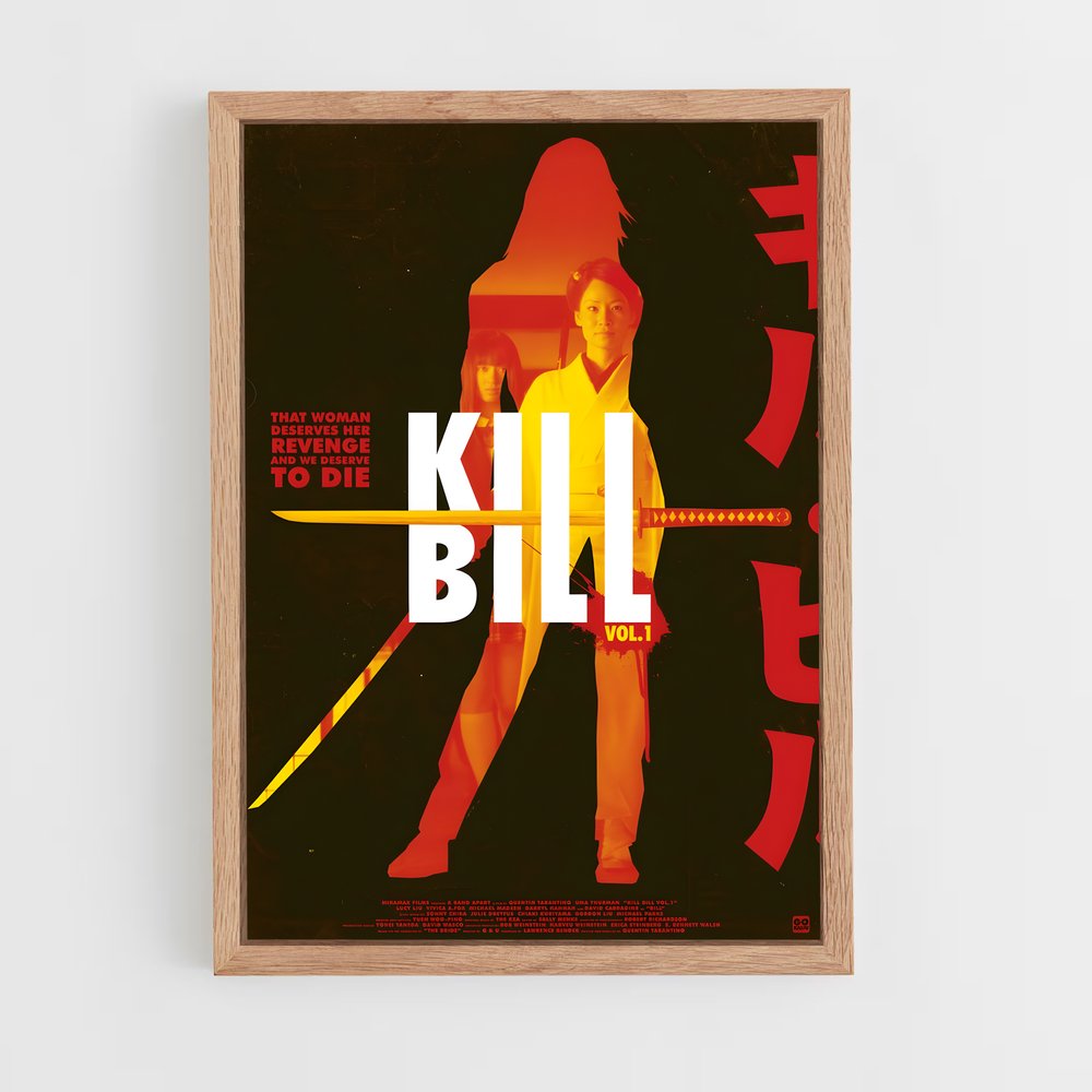 kill-bill-10 cadre Bois clair