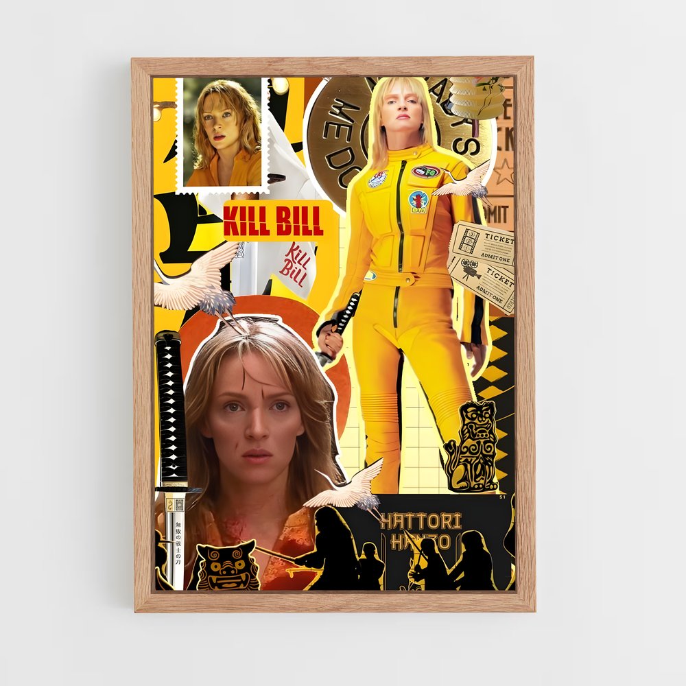 kill-bill-12 cadre Bois clair