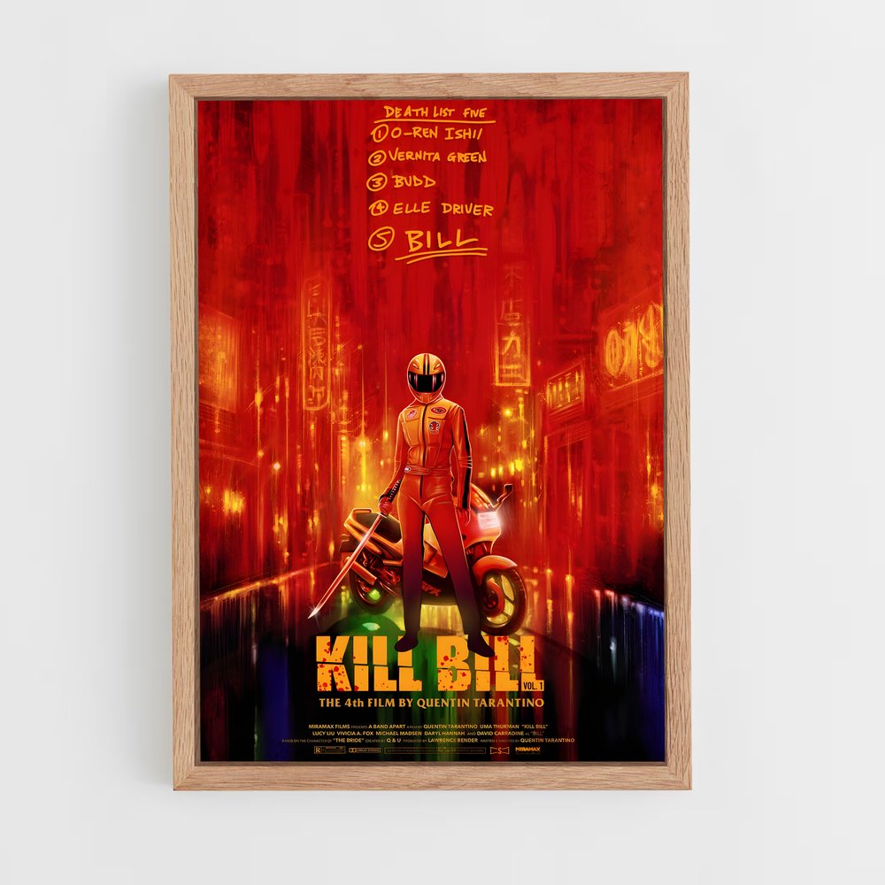 kill-bill-2 cadre Bois clair