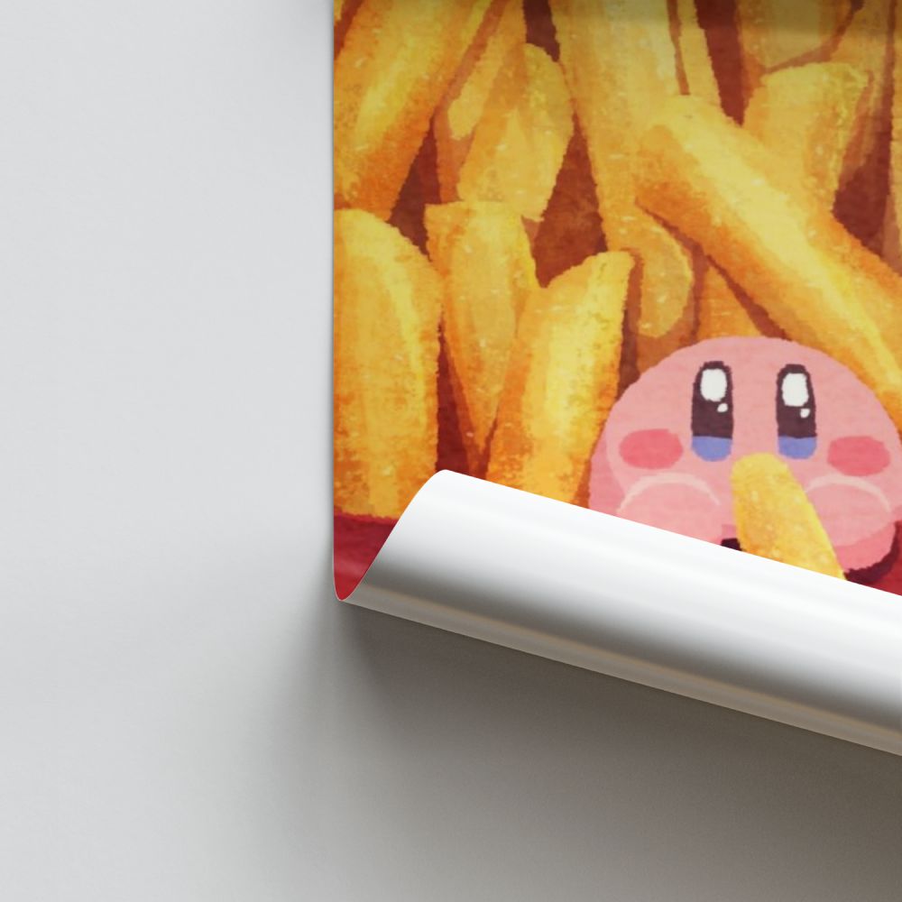 Kirby Fries Poster