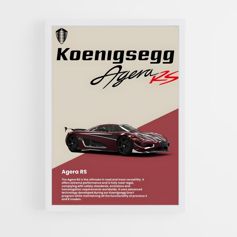 koenigsegg-1 cadre Blanc
