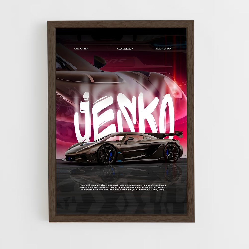 koenigsegg-11 cadre Bois foncé