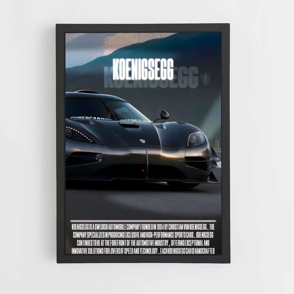 koenigsegg-2 cadre Noir