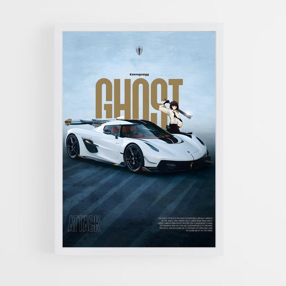 koenigsegg-4 cadre Blanc