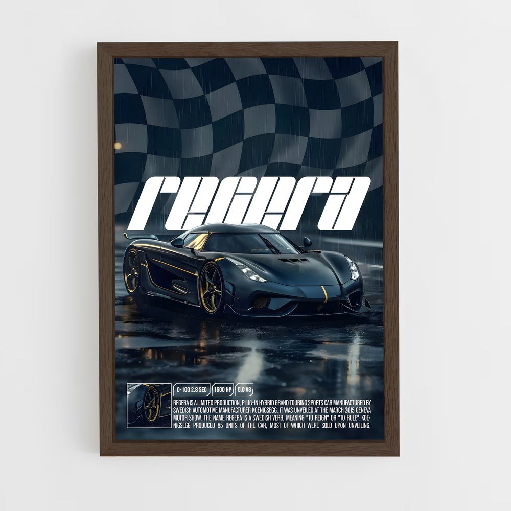 koenigsegg-6 cadre Bois foncé